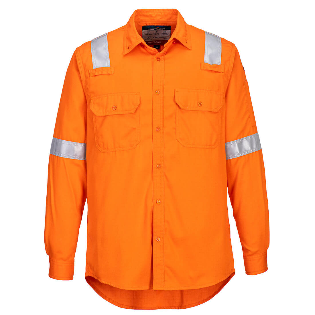 Portwest FR Lightweight Anti-static Shirt #colour_orange