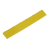 Sealey Polypropylene Floor Tile Edge 400 x 60mm Yellow Female - Pack of 6