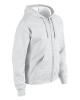 Gildan Heavy Blend Full Zip Hooded Sweatshirt - Ash