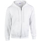 Gildan Heavy Blend Full Zip Hooded Sweatshirt - White