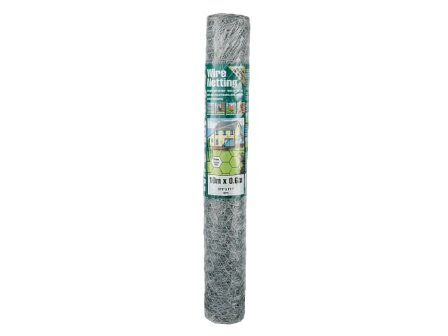 Gardman Galvanised Wire Netting 25mm² Hexagon, 10 x 0.9m