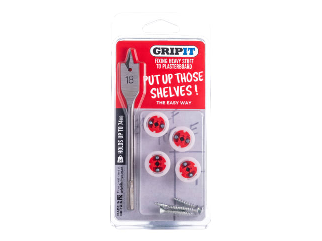 Gripit Shelf Kit Clam Pack