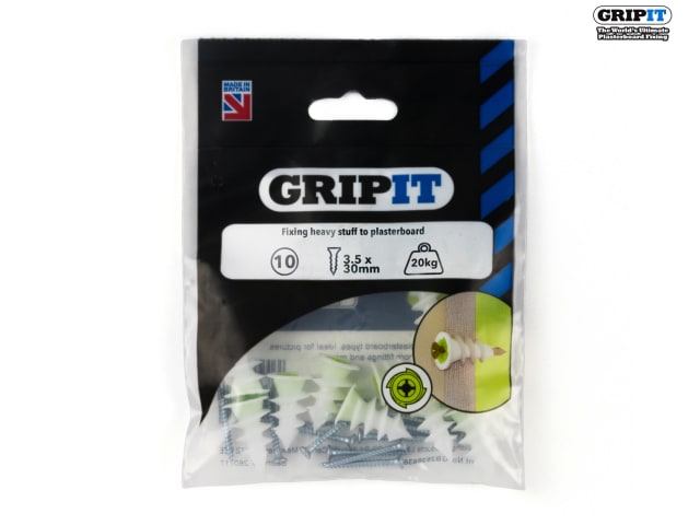 Gripit TwistIT Self-Drive Plasterboard Fixings (Pack 10)