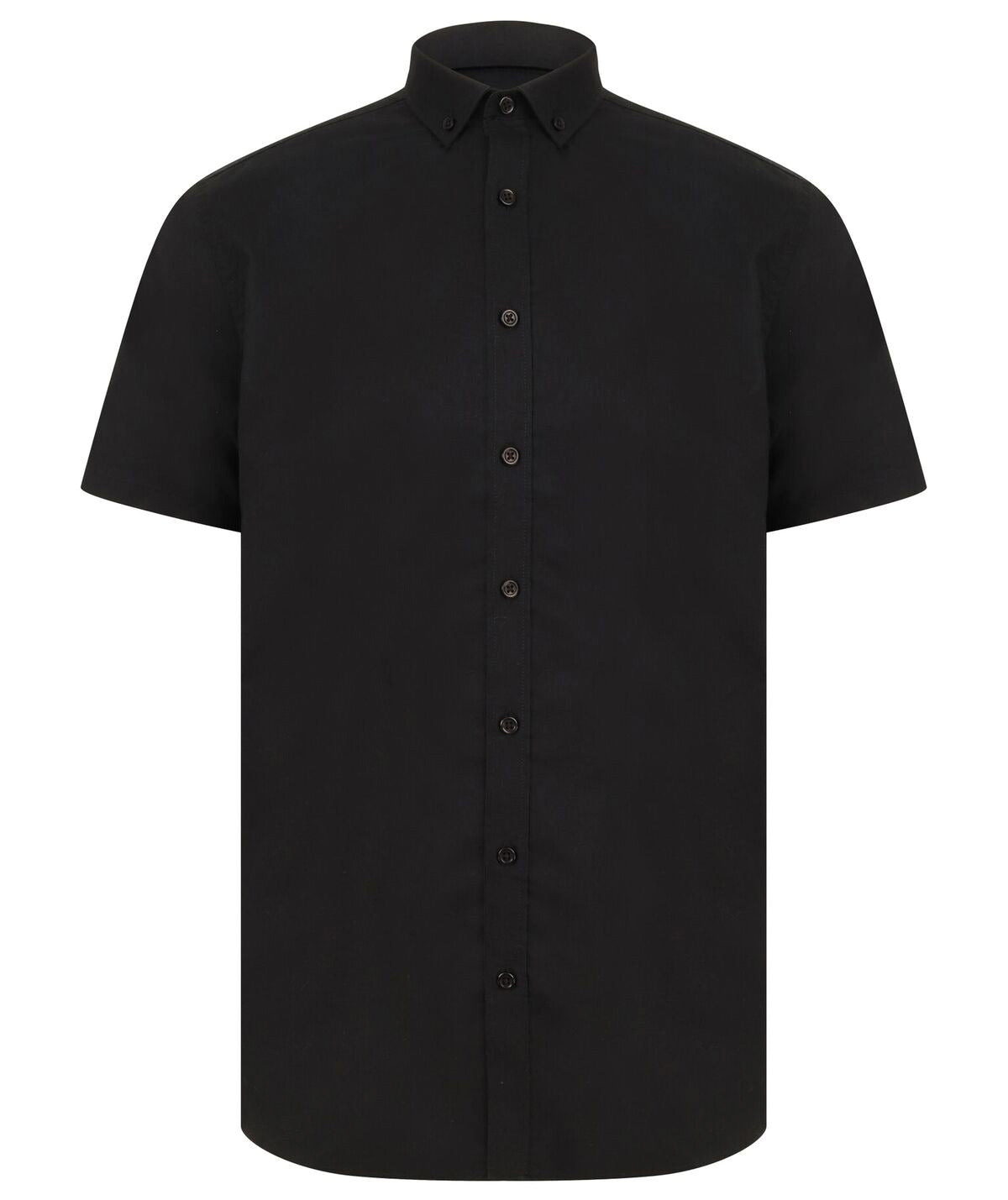 Henbury Modern Short Sleeve Oxford Shirt