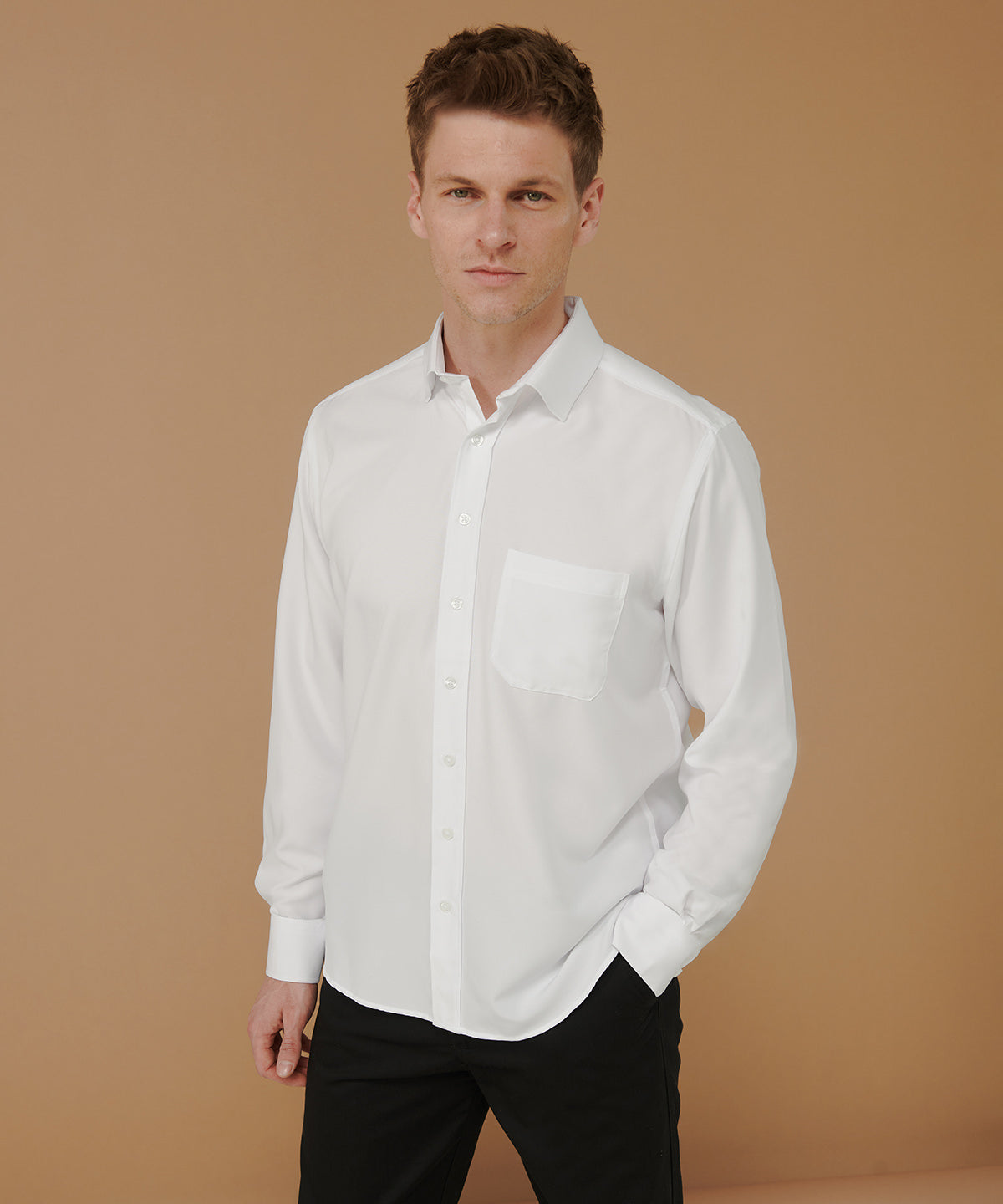 Henbury Wicking Antibacterial Long Sleeve Shirt