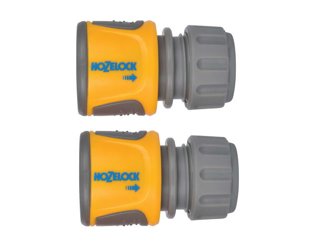 Hozelock 2070 Soft Touch Hose End Connector (Pack 2)