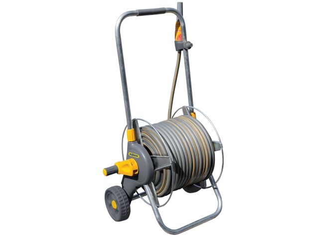 Hozelock 2436 60m Metal Pro Hose Cart & 30m of 12.5mm Hose