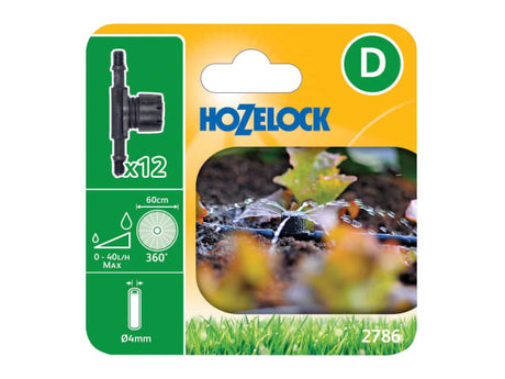 Hozelock 2786 In Line Adjustable Mini Sprinkler 4mm (Pack 12)