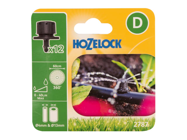 Hozelock 2787 End of Line Adjustable Mini Sprinkler 4/13mm (Pack 12)