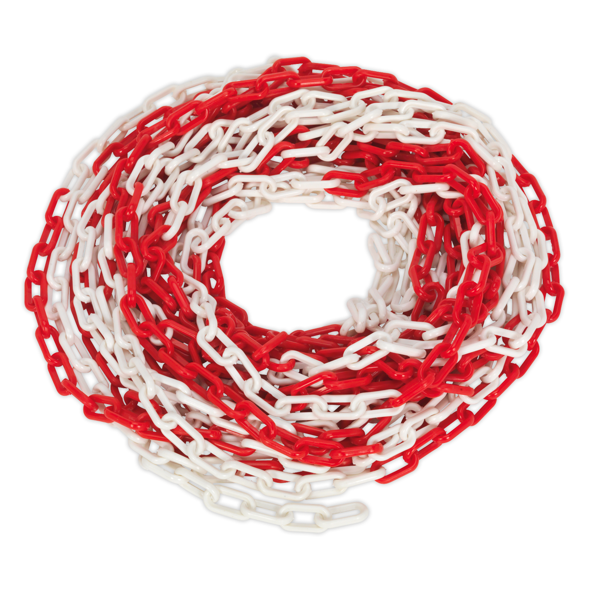 Sealey Safety Chain Red/White 25m x 6mm