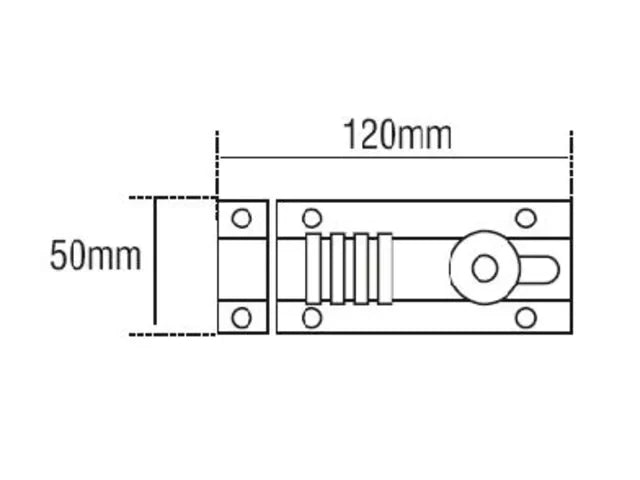 Squire CombiBolt 4 Re-Codable Locking Bolt Black 120mm