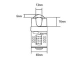 Squire CP40CS Combination Padlock 4-Wheel Closed Shackle 40mm