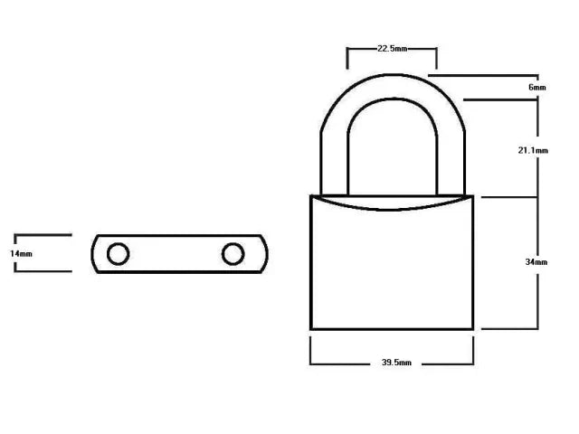 Squire LN4T Lion Brass Padlocks 5-Pin 40mm Twin Pack (2 x LN4KA)