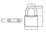 Squire LN4T Lion Brass Padlocks 5-Pin 40mm Twin Pack (2 x LN4KA)