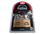 Squire LN4T Lion Brass Padlocks 5-Pin 40mm Twin Pack (2 x LN4KA)