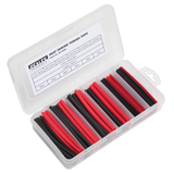 Sealey Heat Shrink Tubing Assortment 95pc 100mm Black & Red