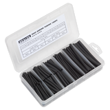 Sealey Heat Shrink Tubing Assortment 180pc 50 & 100mm Black
