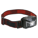 Sealey Head Torch 3W SMD & 2 Red LED 3 x AAA Cell with Auto-Sensor
