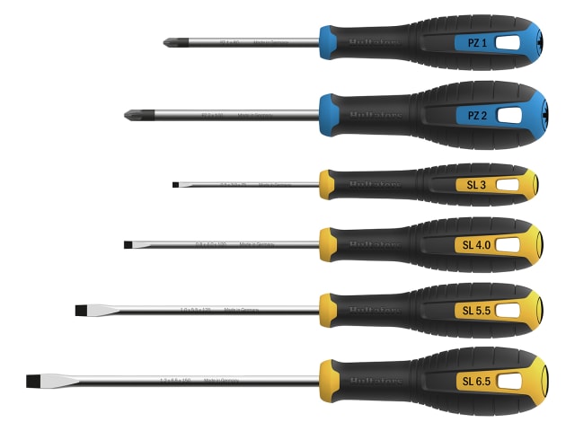 Hultafors Pozidriv & Slotted Screwdriver Set, 6 Piece