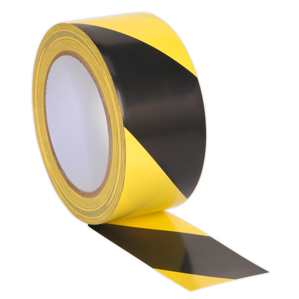 Sealey Hazard Warning Tape 50mm x 33m Black/Yellow