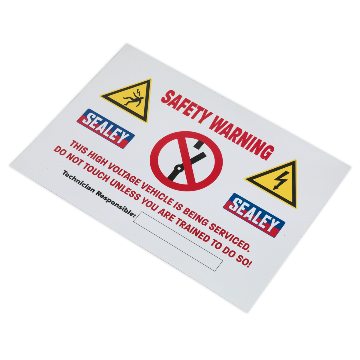 Sealey Hybrid/Electric Vehicle Warning Sign