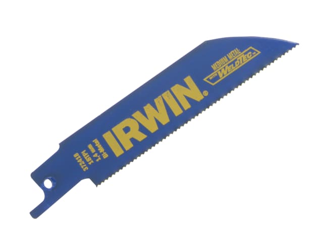 IRWIN® 418R Sabre Saw Blade Metal Cutting 100mm 18 TPI Pack of 5