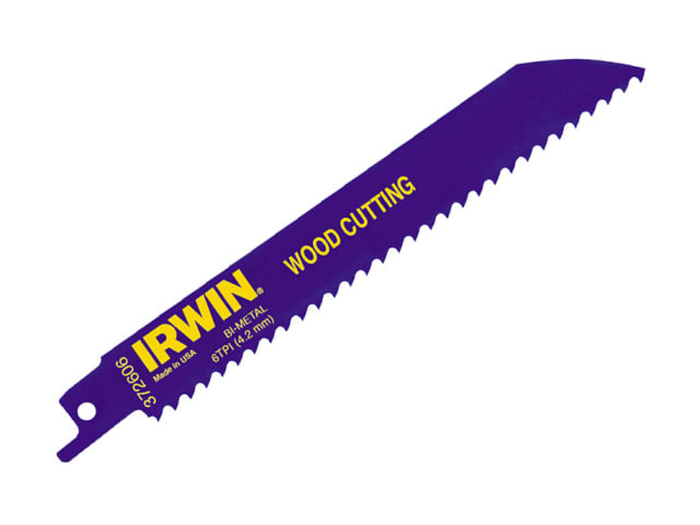IRWIN® 606R Sabre Saw Blade Wood Cutting 150mm Pack of 5