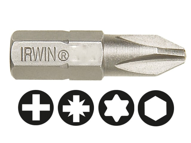 IRWIN® Phillips Insert Bits PH2 25mm (Pack 10)