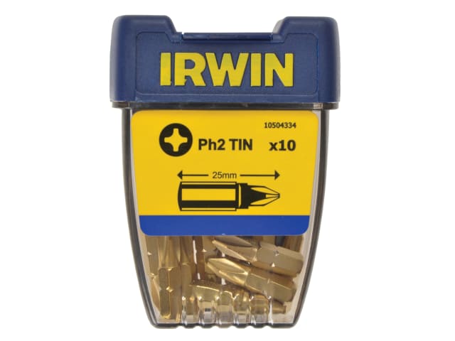 IRWIN® Screwdriver Bits Phillips PH2 25mm Titanium (Pack 10)