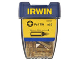 IRWIN® Screwdriver Bits Pozidriv PZ1 25mm Titanium (Pack 10)