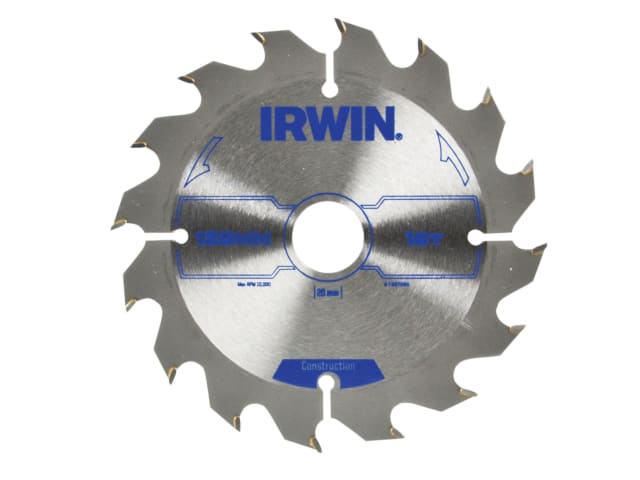 IRWIN® Construction Circular Saw Blade 125 x 20mm x 16T ATB