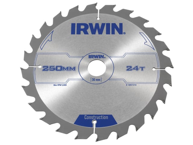 IRWIN® General Purpose Table & Mitre Saw Blade 250 x 30mm x 24T ATB