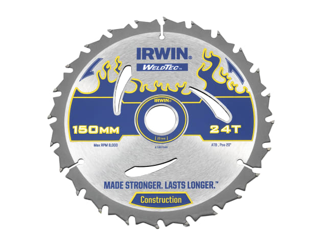 IRWIN® Weldtec Circular Saw Blade 150 x 20mm x 24T ATB