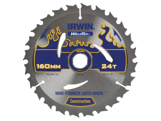 IRWIN® Weldtec Circular Saw Blade 160 x 20mm x 24T ATB