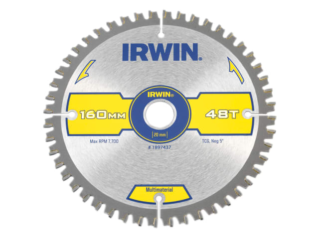 IRWIN® Multi Material Circular Saw Blade 160 x 20mm x 48T TCG