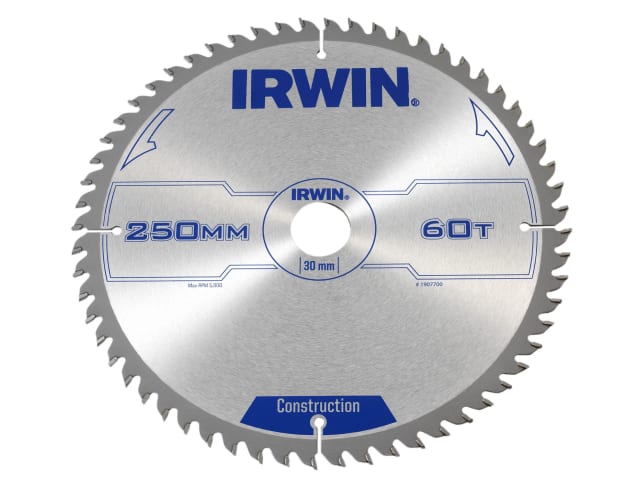 IRWIN® General Purpose Table & Mitre Saw Blade 250 x 30mm x 60T ATB