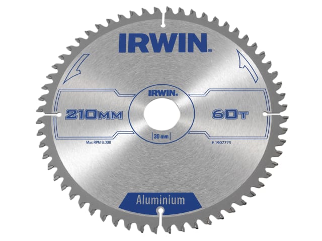 IRWIN® Professional Aluminium Circular Saw Blade 210 x 30mm x 60T TCG