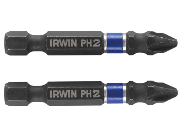 IRWIN® Impact Screwdriver Bits Phillips PH2 50mm (Pack 2)