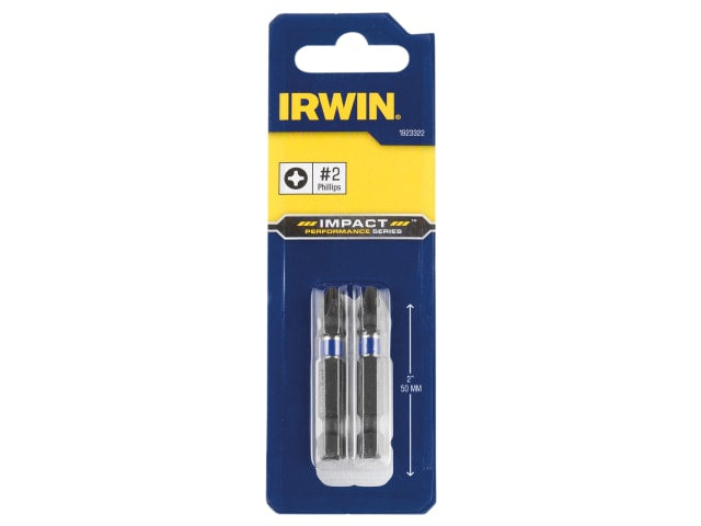 IRWIN® Impact Screwdriver Bits Phillips PH2 50mm (Pack 2)