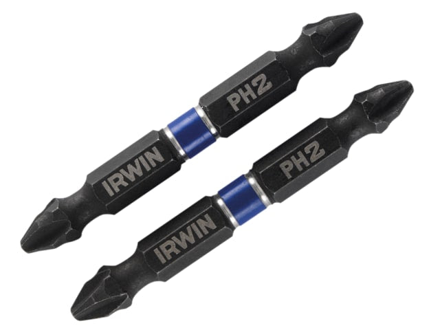 IRWIN® Impact Double-Ended Screwdriver Bits Phillips PH2 60mm (Pack 2)