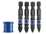 IRWIN® Phillips/Pozidriv Impact Magnetic Screwdriver Bit Set, 5 Piece