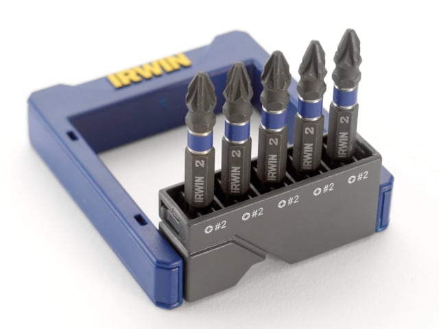 IRWIN® Pozidriv Impact Screwdriver Pocket Bit Set, 5 Piece