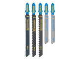 IRWIN® HCS/HSS T-Shank Jigsaw Blade Set, 5 Piece