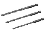 IRWIN® HSS Drill Bit Hex Shank Bit Set, 3 Piece