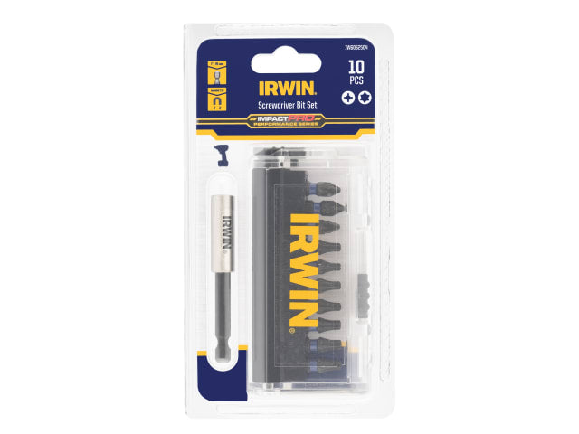 IRWIN® Impact Pro Performance Screwdriver Bit Set, 10 Piece