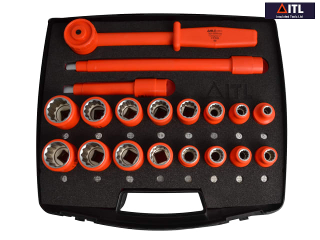 ITL Insulated Insulated Socket Set of 19 1/2in Drive