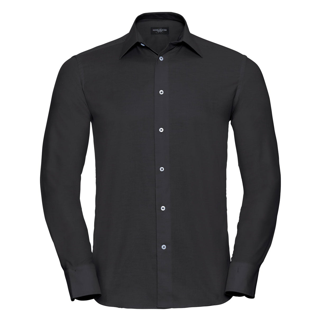 Russell Collection Long Sleeve Easycare Tailored Oxford Shirt