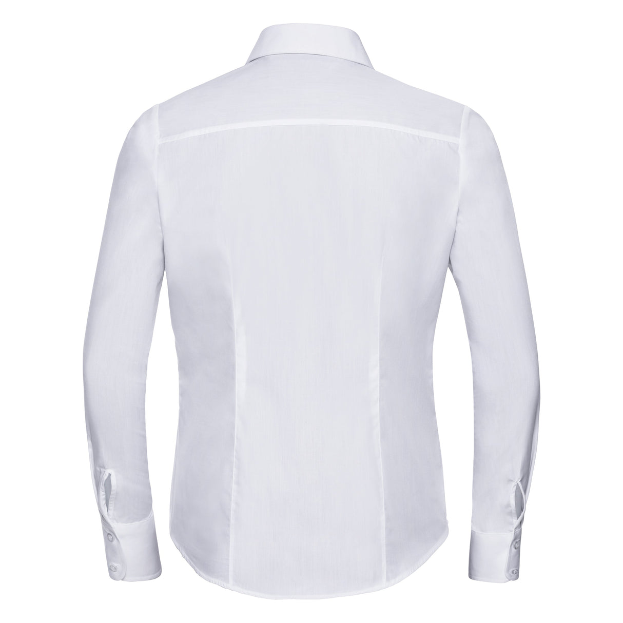 Russell Collection Women's Long Sleeve Polycotton Easycare Fitted Poplin Shirt