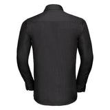 Russell Collection Long Sleeve Polycotton Easycare Fitted Poplin Shirt