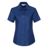 Russell Collection Women's Short Sleeve Oxford Shirt